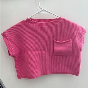 Pink Lily Vibrant Ribbed Knit Top